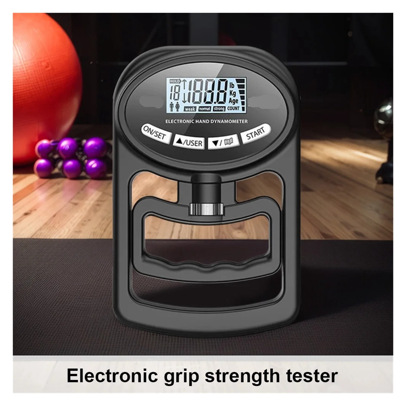 Grip Strength Tester 265Lbs/120Kg Grip Strength Meter Ergonomic Hand Grip Training ,Accurate Measurement