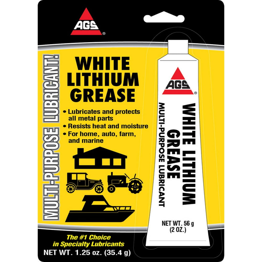 AGS LithEase White Lithium Grease 1.25 oz.