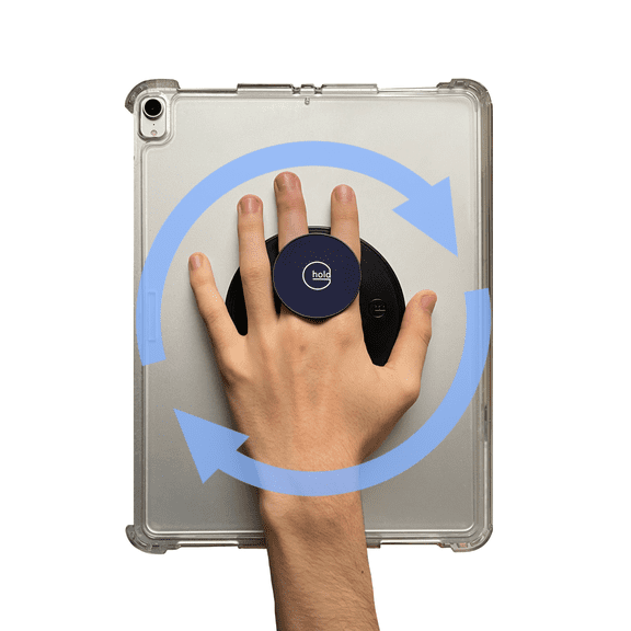 G-Hold Universal Tablet Holder - Ergonomic Grip for iPad, Surface & Tablets Color: Navy