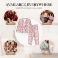 thumbnail image 7 of Honeii Orchids Flowers print Women's Pajama Sets Long Sleeve Button Down Sleepwear Nightwear Soft Pjs Lounge Sets-Large, 7 of 7