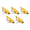 5 grid box set-Golden, variant on 5Pcs Artificial Baits Spoon Lures 3D Eye Pencil Spoon Spinner Balancers Fishing Lure Hard Baits Fishing Tackle Enduring