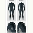 thumbnail image 6 of Abomasnow Full Mens Womens Wetsuit 3mm Neoprene Diving Swimming Thermal Wet Suits Back Zipper Cold Water Warm Swimsuit S-3XL, 6 of 8