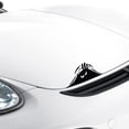 thumbnail image 4 of Etiqueta engomada divertida del coche del vinilo de la historieta del monstruo que mira furtivamente en 3D (ojos enojados), calcomanía de la insignia, calcomanía de los rasguños del coche del fantasma, 4 of 5