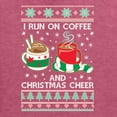 thumbnail image 6 of Wild Bobby, I Run on Coffee and Christmas Cheer Ugly Christmas Sweater Unisex Graphic Hoodie Sweatshirt, Vintage Heather Red, 3X-Large, 6 of 6