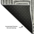 thumbnail image 5 of Addison Rugs Mayfield Premium Machine Washable Transitional Geometric Charcoal Rectangle Rug, 3' x 5', 5 of 6