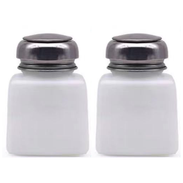 Bienvenido Botella quitaesmalte, botella dispensadora con bomba, botella vacía de alcohol líquido para esmalte de uñas y desmaquillante