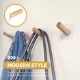 thumbnail image 4 of 12 Pcs Kitchen Hanging Hooks Utility up Heavy Duty Clothes Rack Garment Hanger Wall Storage for Solid Wood Wooden, 4 of 6