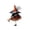 Orange, variant on BotaniNest Halloween Decorations Halloween Witch Hanging Ghostly Home Ornament For Party Porch Wall Door Entryway