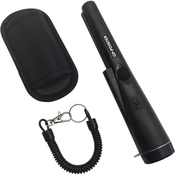 LYFJXX Black Automatic 9 Volt Battery Powered Handheld GP Pointer Metal Detector