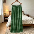 thumbnail image 2 of RUTAYY Women's Pants Polka Dot Elastic Waist Long Bottom Relaxed Street Style Everyday Wear Holiday Chic Trousers, 2 of 4
