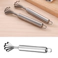 thumbnail image 4 of MasteelfCA 2 Pcs Coconut Shaver Stainless Steel Fish Scale Scraper Fish Skin Brush Peeler Fish Cleaning Tool Kitchen Gadget, 4 of 8