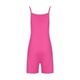 thumbnail image 3 of Atogsazn Womens Romper Summer Casual Sleeveless Shorts Overalls Loose Spaghetti Strap Shorts Jumpsuit with Pockets Hot Pink L, 3 of 4