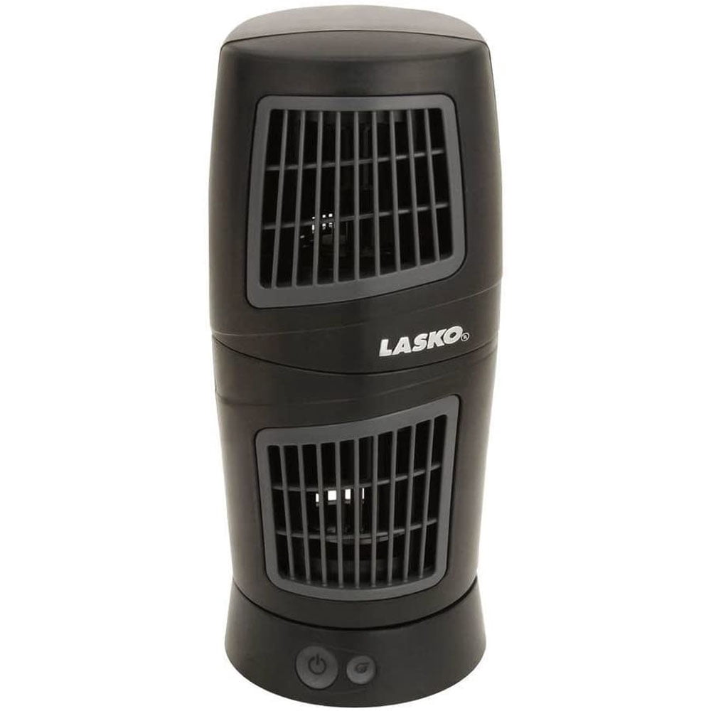 Lasko Wind Tower Twist-Top Multi-Directional Fan, Black
