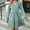 Green, variant on TAGOLD Womens Dress,Women Fashion Casual Comfy Long SleeveleV-Neck Knee-High Dresses