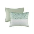 thumbnail image 2 of Madison Park Coastal Shabby Chic Seersucker Floral 4PC Quilt Set - Green, Yellow  White Hues, 2 of 5