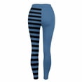 thumbnail image 5 of Felirenzacia Halloween Seamless No See Through Compression Tummy Control Butt Lifting Butter Soft Pilates Striped Color Blocking Athletic Pro Leggings, 5 of 7
