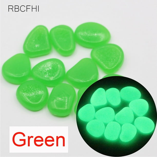 RBCFHl 50-500PCS Garden Decor Luminous Stones Glow In Dark Decrative Pebles Oudoor Walkways Garden Path Patio Lwn Garden Patio100PCS He Qiyong unisex