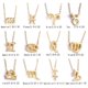 thumbnail image 2 of (lo) Version Symbole Cratif Des Douze Signes Du Zodiaque Collier Carte Papier Strass Avec Chane De Clavicule, 2 of 5