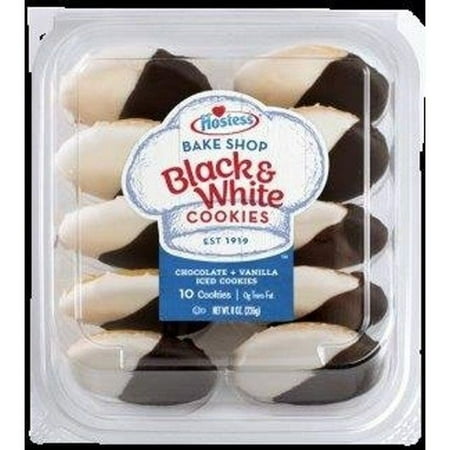 Hostess Bake Shop Mini Black and White Cookie 8 Ounce -- 12 per case