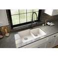 thumbnail image 2 of Karran QU-811 32" Undermount Large/Small Bowl Quartz Kitchen Sink in White, 2 of 4