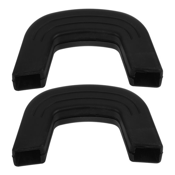 LABSERRON 2Pcs Black Silicone Pan Handle Covers Heat Resistant Insulated Pot Holder Sleeves for Home