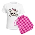thumbnail image 5 of CafePress - Cute Skull Girl Women's Light Pajamas - Women's Short Sleeve Print T-Shirt and Pants Light Cotton Pajama Set, 5 of 7