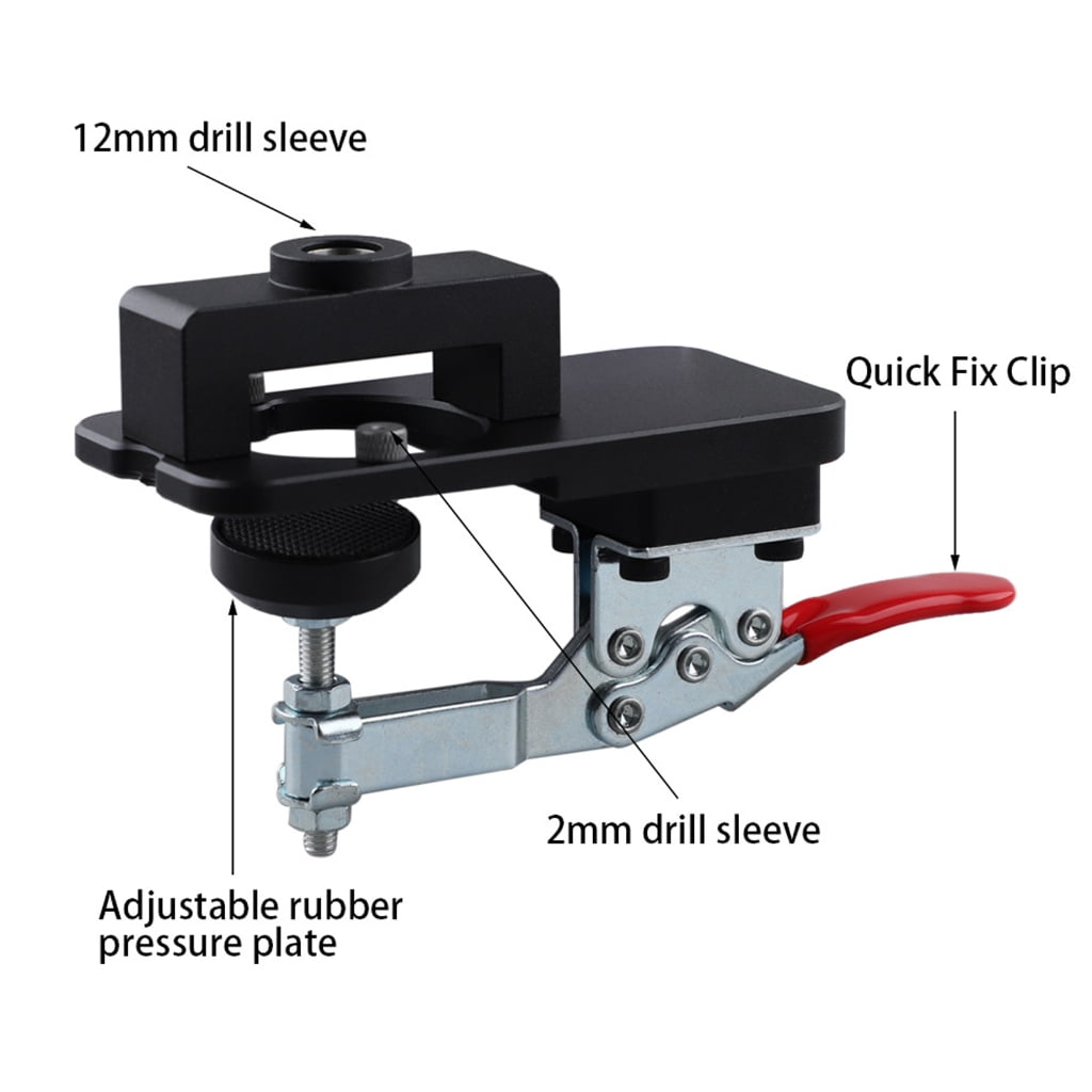 35mm Hole Opener Template Metal Concealed Hinge Jig For Cabinet Door Installation Woodworking Tool Easy to Use
