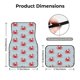 thumbnail image 5 of Balery Cute Red Crabs With Nautical Juego de 4 Alfombrillas para Auto, Revestimientos de Caucho Resistente, Diseño Antideslizante, 5 of 7