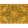 thumbnail image 1 of Ahgly Company Indoor Rectangle Medallion Yellow Traditional Area Rugs, 5' x 7', 1 of 4