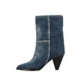 thumbnail image 7 of Isabel Marant Female Washed Denim Boots Blue Sizes EU 34-50 2/3, 7 of 7