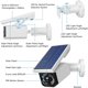 thumbnail image 5 of Cámara de seguridad solar con energía solar IP66, resistente al agua, con sensor de movimiento, luz solar LED para jardín y garaje, 5 of 7