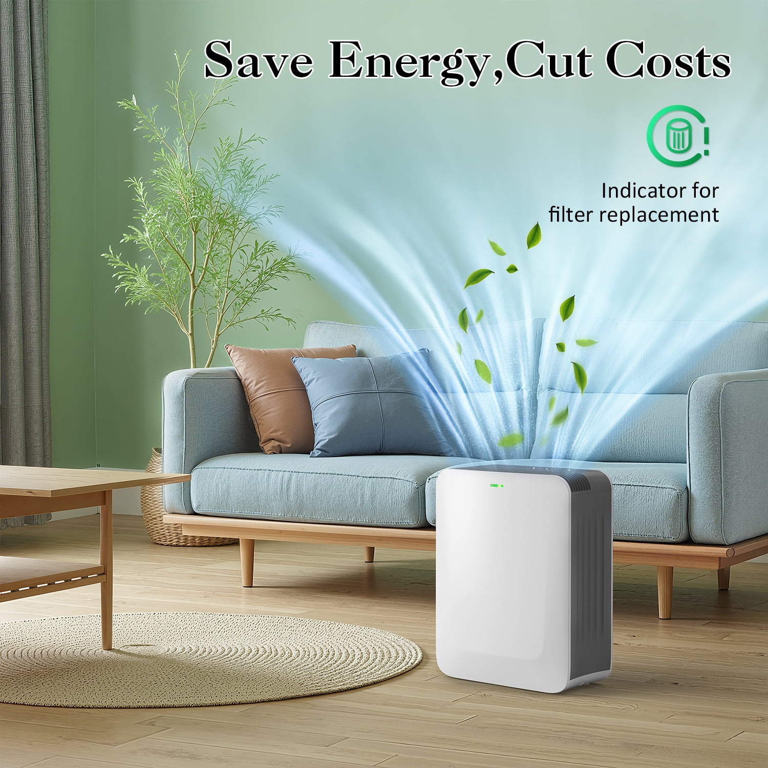 Air Choice AP-230 H13 True HEPA Air Purifier for Large Rooms up to 1485 sq ft - Captures Dust, Pet Hair & Odors - Quiet White Noise Operation