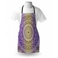 thumbnail image 3 of Yellow and Purple Apron Mandala Ombre East Tradition Deep Sacred Mystic Magic in Cosmos Psychic Image, Unisex Kitchen Bib Apron with Adjustable Neck for Cooking Baking Gardening, Violet, by Ambesonne, 3 of 3