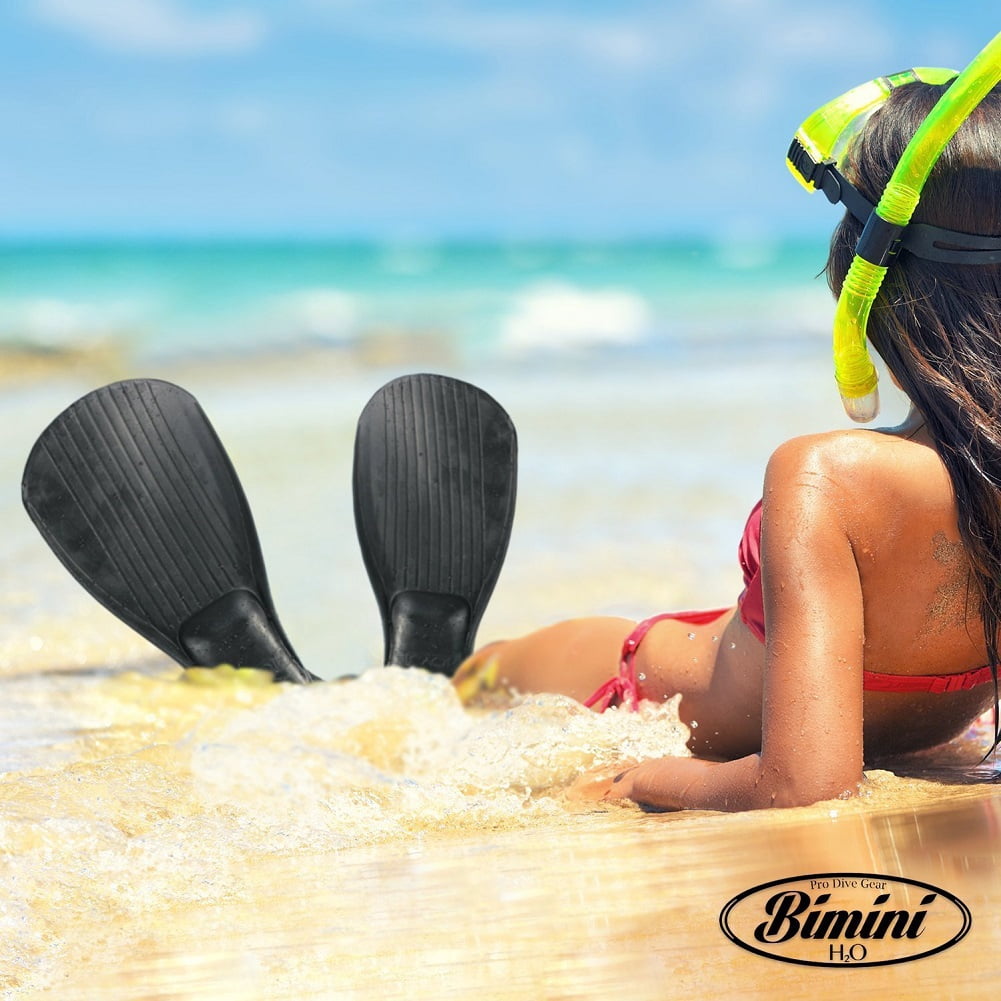 Bimini H2O Gear Alcyon Snorkeling Fins Fully Adjustable fits 9 and half to 14