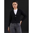 thumbnail image 2 of Women Solid Casual Crop Sweaters, 2 of 7