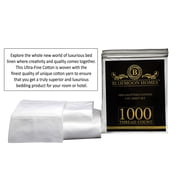 Bluemoon Homes luxurious 1000 Thread Count Italian FInish 100% Egyptian Cotton 4-Piece Bed Sheet Set, Fits Mattress Up To 18 inches Deep Pocket, Solid Pattern (Color - Ivory, Size - Twin).