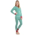 thumbnail image 2 of Elowel Family Matching Christmas Pajamas - Striped Pajama 2-Piece Gift Set, 2 of 3