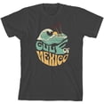 thumbnail image 3 of Gulf of Mexico Wave Text Youth Charcoal Crew Neck Short Sleeve Tee-XS, 3 of 4