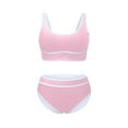 thumbnail image 5 of MDUKONU Women's Modest Two Piece Swimsuit Modest Two Piece Pink XXL, 5 of 6