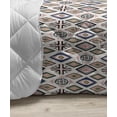 thumbnail image 3 of Boho Hippie Down Alternative Comforter, Composition of Ornamental and Geometric Details Orient Bohemian Style Print, Microfiber Quilt for All Season, 5 Sizes, Multicolor, by Ambesonne, 3 of 3