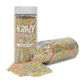 thumbnail image 2 of Krazy Sprinkles - Edible Cotton Candy Pearl Mini Beads - Vibrant Cookie Decorating, 1/2 Cup, 2 of 4