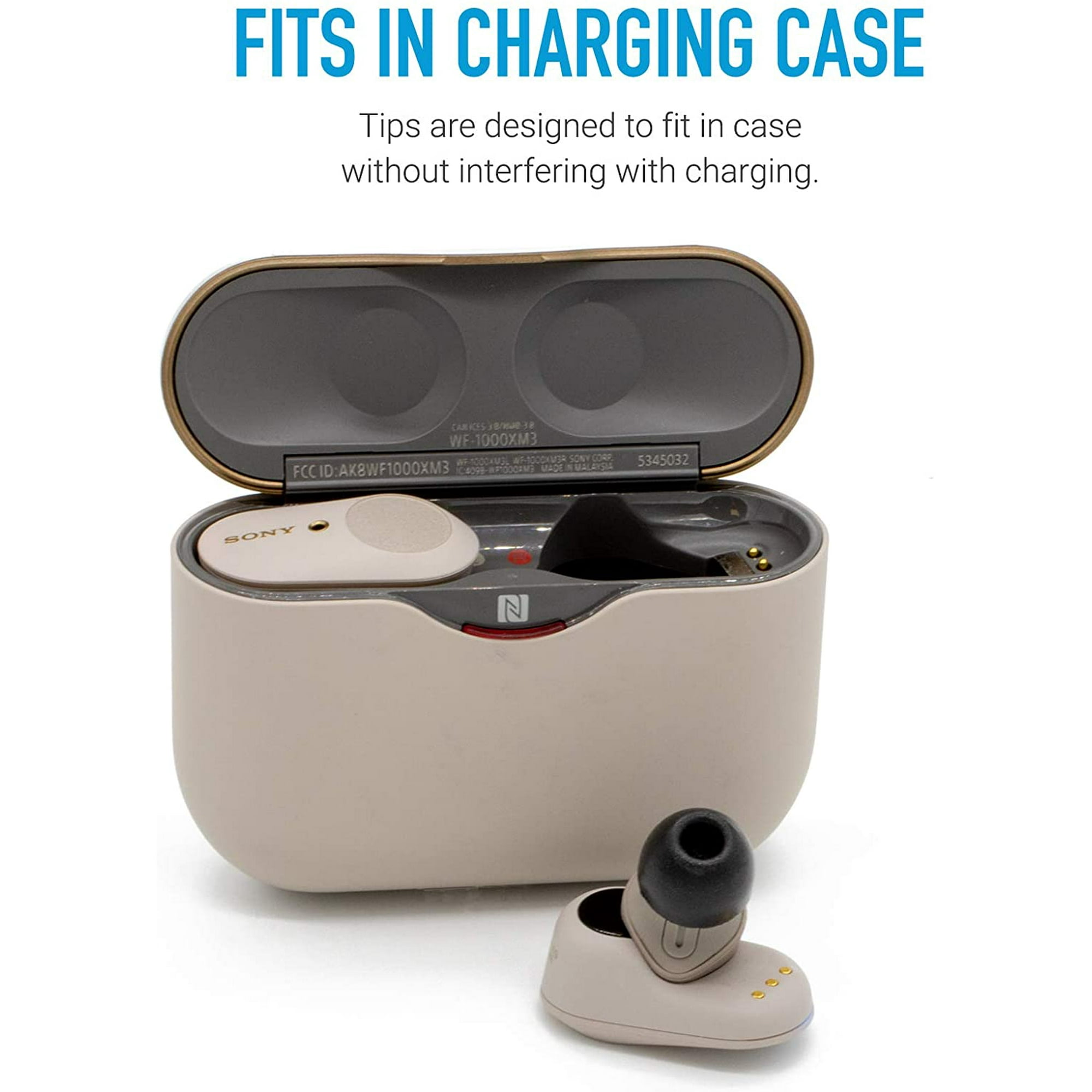 Comply TrueGrip Pro Memory Foam Tips for All Sony True Wireless Earbuds Made from Comfortable Memory Foam for a Walmart