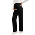 thumbnail image 2 of Celivon Maternity Pants Stretchy Loungewear Workout Casual Elastic Hight Adjustable Waist Knitting Pants Trousers Pregnant Leggings, 2 of 2