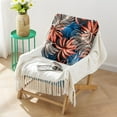 thumbnail image 2 of Tropical Plant Inspired Tatami Mat - Thick & Supportive Floor Cushion with Palm Leaf Design, 2 of 5