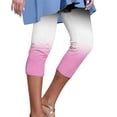 thumbnail image 1 of Gibobby Leggings Translúcido Mujer Leggings casuales 3/4 para mujer Leggings estampados cintura alta para mujer Medias atléticas Pantalones cortos entrenamiento yoga（Rosa， L), 1 of 5