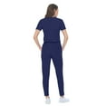 thumbnail image 3 of Ultra Stretch Form Fitting Womens Scrub Set (True Navy Blue, Small), 3 of 6