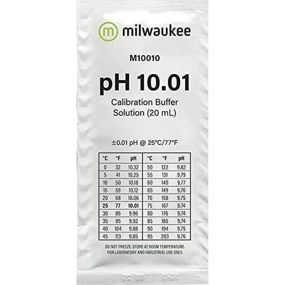 Milwaukee pH Tester Calibration/Buffer 10.01 Solution - Lot of 3