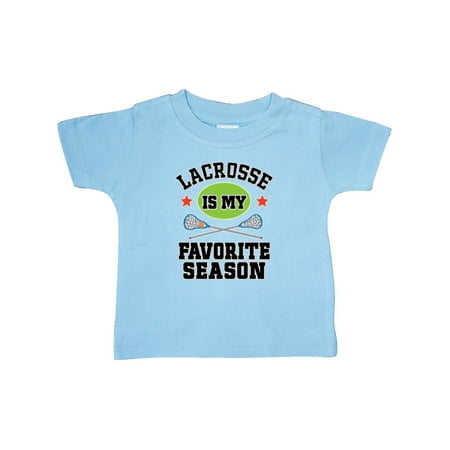 

Inktastic Lacrosse Is My Favorite Season Gift Baby Boy or Baby Girl T-Shirt