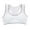 white, variant on Big Girls' Sports Bra with Breathable Pads Teens Cotton Training Bras Seamless Stretch Bra for 8-18 Years, 1/5 Pack