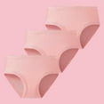 thumbnail image 2 of Coerni Girls Organic Cotton Pack of 3 Underwear Kids Toddler Girls Solid Color Comfortable Panties Breathable Underpants, 2 of 4